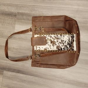 Cowhide & Leather Tote